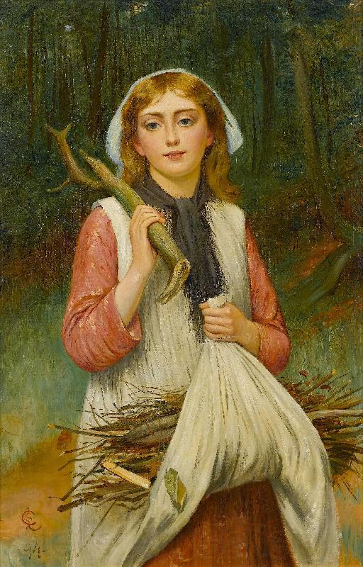 Charles M Russell The young faggot gatherer Germany oil painting art